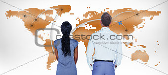 Composite image of wear view of business people