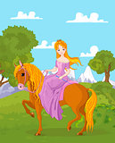 Princess Riding Horse