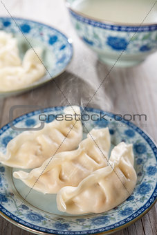 Asian Chinese dish fresh dumplings