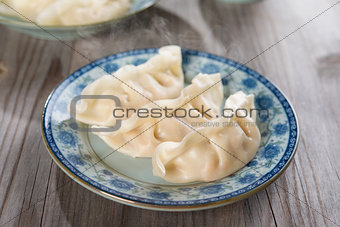 Asian Chinese cuisine fresh dumplings