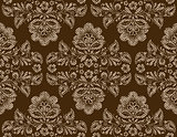Vector seamless vintage floral pattern. 