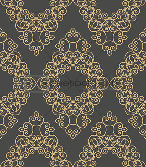vintage seamless monochrome geometrical pattern