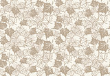 Autumn seamless pattern with leaves of maple
