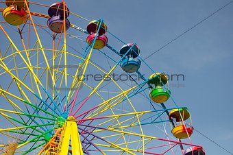 Colored ferris wheel