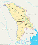 Moldova Political Map
