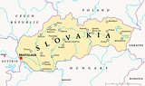 Slovakia Political Map