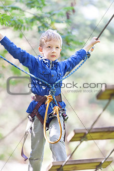 kid at adventure park