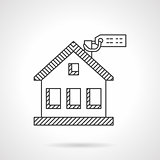 House purchase thin line vector icon