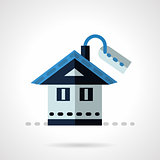 Property for sale flat vector icon