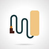 Simple style bike battery flat vector icon