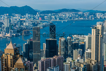 Hong Kong Bay Central skyline cityscape