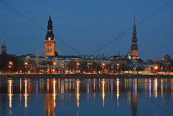 night Riga