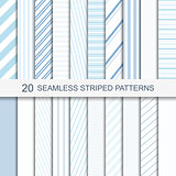 Set of vector seamless striped patterns
