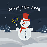 Christmas Card Snowman