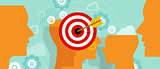 targeting customer head mind niche target market marketing concept business