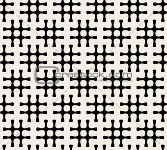 Vector Seamless Black And White Hashtag Pattern