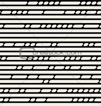 Vector Seamless Black And White Lines Pattern