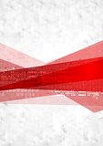 Abstract red grey technology background