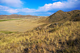 Mountain hills of grassland in Kazakhstan
