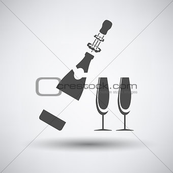 Party Champagne and Glass Icon