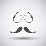 Glasses and Mustache Icon 