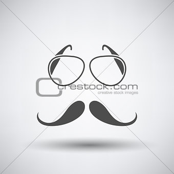 Glasses and Mustache Icon 