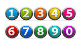 Icons numbers set