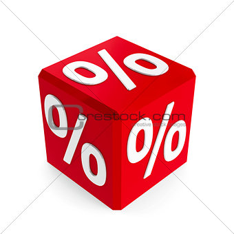 Red percent button