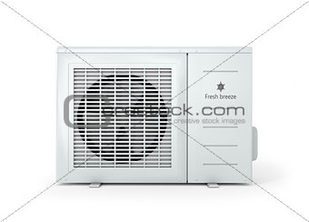 Air conditioner isolated on a white background