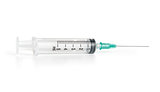 Syringe Medical equipment isolated