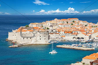 Famous historical town of Dubrovnik, Croatia