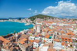 Aerial view of Split in Croatia