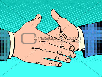 Deal handshake business concept
