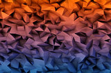 abstract background consisting of 3D triangles