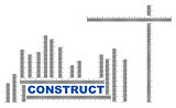 Construct title with ruler measures