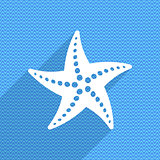 Vector summer card with starfish