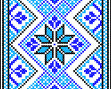 Seamless pattern in blue