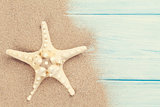 Sea sand with starfish