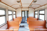 inside of carriage of electric train