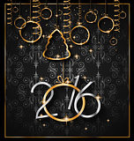 2016 Happy New Year Background for your Christmas Flyers
