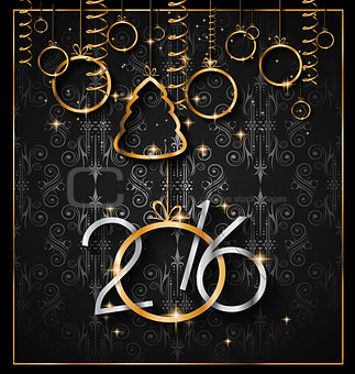 2016 Happy New Year Background for your Christmas Flyers