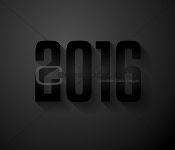 2016 New Year Background for modern seasonal card