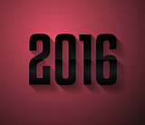 2016 New Year Background for modern seasonal card