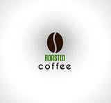 Conceptual Coffee Text with stylized Icon to use for packaging layouts