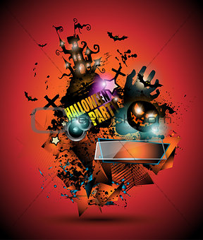 Halloween Night Event Flyer Party template 
