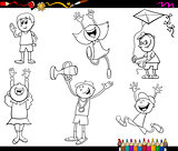 kids characters coloring page