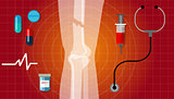 bone fracture broken legs human anatomy x ray medical treatment illustration icon