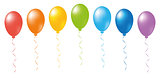 Balloons rainbow vector