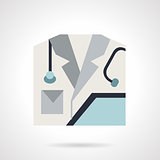 Medical personnel flat vector icon
