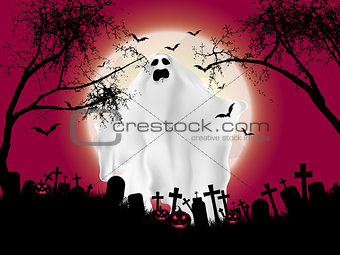 Halloween ghost background